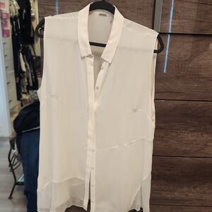 Elie Tahari Sleveless Silk Top